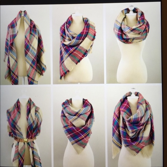 Blanket scarf🍂 - Picture 3 of 6